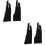 8Pcs Lightweight Two-Finger Drawing Gloves Black for Tablet Use 7