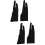 8Pcs Lightweight Two-Finger Drawing Gloves Black for Tablet Use 8