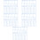 30Pcs Blue Plastic Geometric Rulers for Student Drafting 8