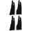 8Pcs Lightweight Two-Finger Drawing Gloves Black for Tablet Use 6