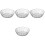 4Pcs White Deep Mixing Bowls Unbreakable Food Storage Containers 3