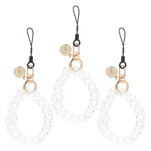15Pcs Decorative Transparent Phone Wrist Strap Anti-Skid Chain