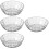 4Pcs White Deep Mixing Bowls Unbreakable Food Storage Containers 7