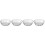 4Pcs White Deep Mixing Bowls Unbreakable Food Storage Containers 4