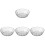 4Pcs White Deep Mixing Bowls Unbreakable Food Storage Containers 2
