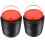 10Pcs Portable Black Plastic Foldable Trash Can for Home and Garden 3