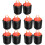 10Pcs Portable Black Plastic Foldable Trash Can for Home and Garden 8