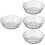 4Pcs White Deep Mixing Bowls Unbreakable Food Storage Containers 6