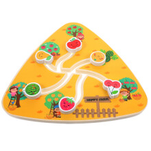 3Pcs Lightweight Wooden Maze Toy Board Cartoon Interactive Game