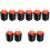 10Pcs Portable Black Plastic Foldable Trash Can for Home and Garden 5