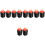 10Pcs Portable Black Plastic Foldable Trash Can for Home and Garden 6