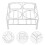 3Pièces Rack Creuset Argent Support Nickel Pour Usage Laboratoire 9