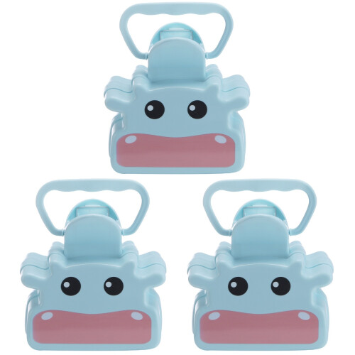 3Pcs Outdoor Pet Pooper Scooper Sky-Blue Durable Pickup Tool 1
