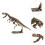 2Sets Dinosaur Skeleton Digging Kit Safe Durable DIY Toy for Kids Play 9