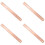 4Pcs Multi-Functional Rose Gold Copper Measuring Rulers for Office Use 6