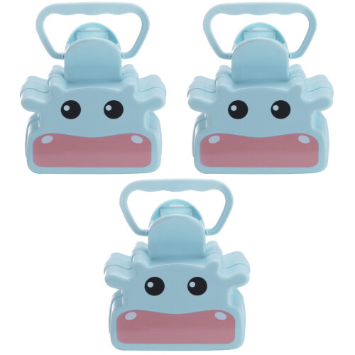 3Pcs Outdoor Pet Pooper Scooper Sky-Blue Durable Pickup Tool 2