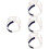 4Pcs Universal Hard Hat Suspension Insert Pe Liner Multi-Color 8