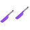 2Pcs Durable Purple Silicone Spatulas for Cake and Dessert 4