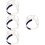 4Pcs Universal Hard Hat Suspension Insert Pe Liner Multi-Color 9