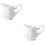 2Pcs Ceramic Milk Jug White 230Ml Kitchenware for Coffee and Tea 5
