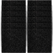 48Pcs Black Charcoal Filter Pads for Home Kitchen Bins and Fish Tanks