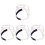 4Pcs Universal Hard Hat Suspension Insert Pe Liner Multi-Color 4