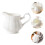 2Pcs Ceramic Milk Jug White 230Ml Kitchenware for Coffee and Tea 8
