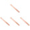 4Pcs Multi-Functional Rose Gold Copper Measuring Rulers for Office Use 4