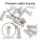 4Sets Silver Cable Railing Hardwares Protector Sleeves for Wire Rope 5