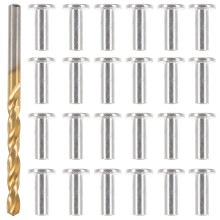 4Sets Silver Cable Railing Hardwares Protector Sleeves for Wire Rope