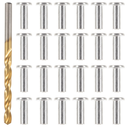 4Sets Silver Cable Railing Hardwares Protector Sleeves for Wire Rope
