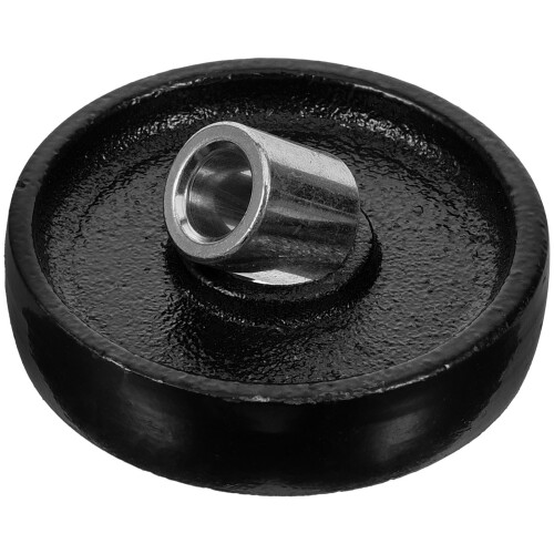 4Pcs Universal Iron Jack Rollers Durable Black Wheels Replacement Part 1