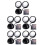 15Pcs Pc Material Office Cubicle Mirror for Computer Monitor 8