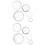 10Pcs Acrylic Patchwork Ruler Durable Sewing Template Assorted Colors 7
