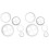 10Pcs Acrylic Patchwork Ruler Durable Sewing Template Assorted Colors 4