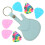 5Sets PU Blue Guitar Picks Storage Bag Portable Pouch with Picks 1