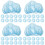 400Pcs Blue Non-Woven Hair Net Caps for Workshop Home Kitchen Use 5