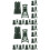 20Sets Durable Plastic Military Model Set Olive Green Decorative Props 6
