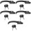 5Pcs Aluminum Window Handle Locks Black for Sliding Windows Home Use 7