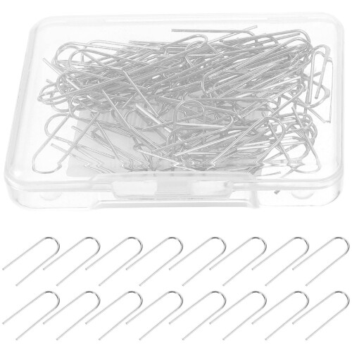 500Pcs Nichrome Wire Hooks Silver High Temp U Shaped Ceramic Craft 1