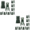 20Sets Durable Plastic Military Model Set Olive Green Decorative Props 7