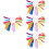 4Pcs Handheld Wood Oar Drum Multi Color Party Performance Drum 5
