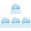 400Pcs Blue Non-Woven Hair Net Caps for Workshop Home Kitchen Use 2