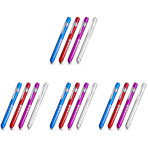 16Pcs Pen Lights with Clip Assorted Colors Pen Light 1