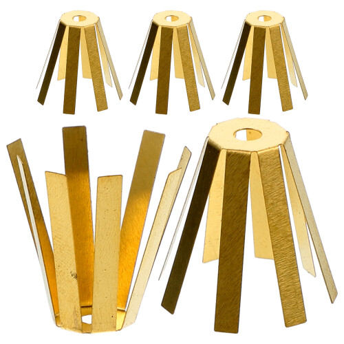 10Pcs Brass Shaft Adapters Golf Tools Universal Octopus Shims Golden