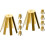 10Pcs Brass Shaft Adapters Golf Tools Universal Octopus Shims Golden 6