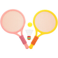 3Sets ABS Kids Tennis and Badminton Racket Set Lightweight Outdoor Toy
