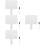 4Sets Herbruikbare Droog Uitwisbare Whiteboard Antwoord Paddle 9
