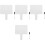4Sets Herbruikbare Droog Uitwisbare Whiteboard Antwoord Paddle 5