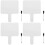 4Sets Herbruikbare Droog Uitwisbare Whiteboard Antwoord Paddle 7